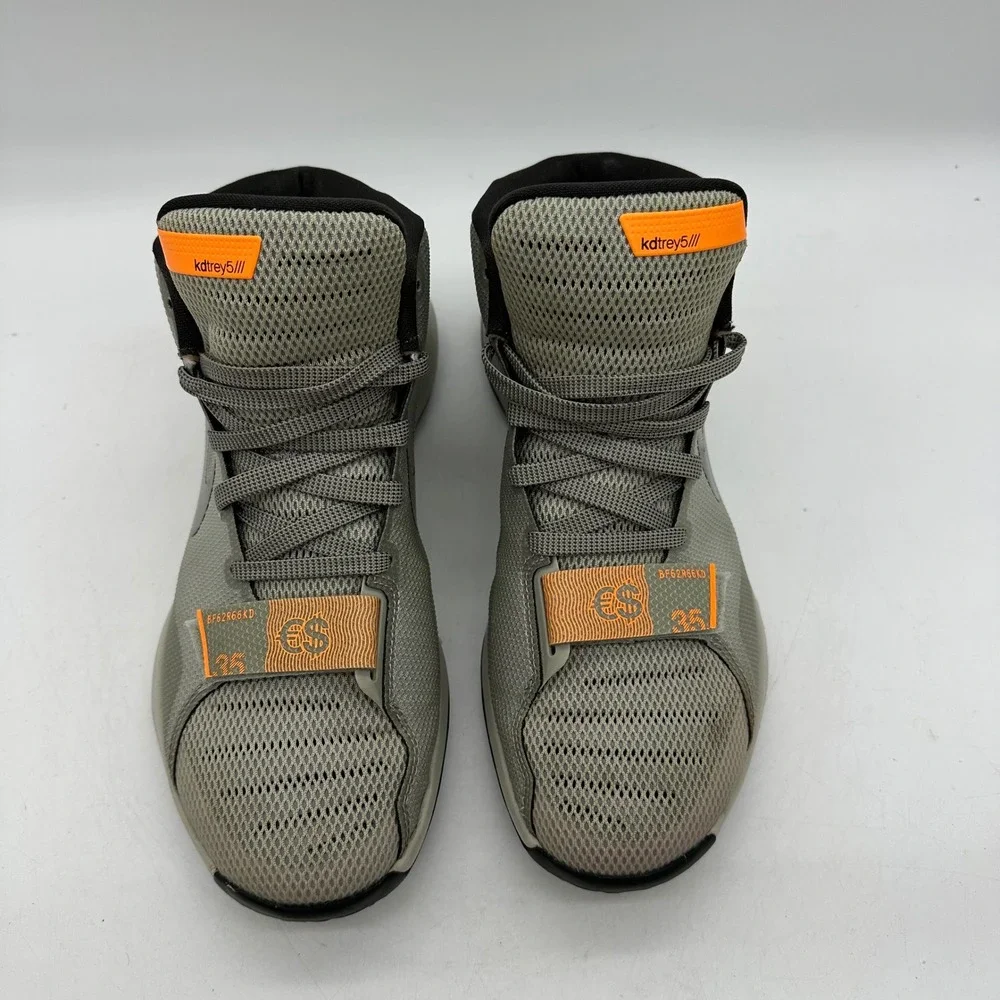 Nike 749377-002 Mens Size 9 KD Trey 5 III Orange Strap Gray Basketball Shoes